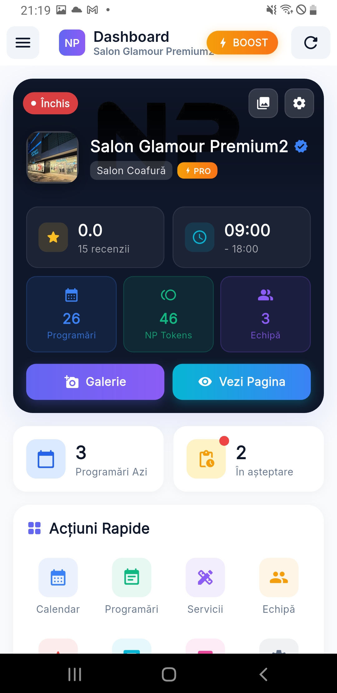 NP Booking Business Dashboard